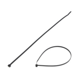 Colier de strângere; L: 368mm; W: 4,8mm; neagră; poliamidă; 222N