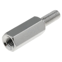 Piuliţă-distanţieră filetată; 13mm; Filet int: M3; Filet ext: M3