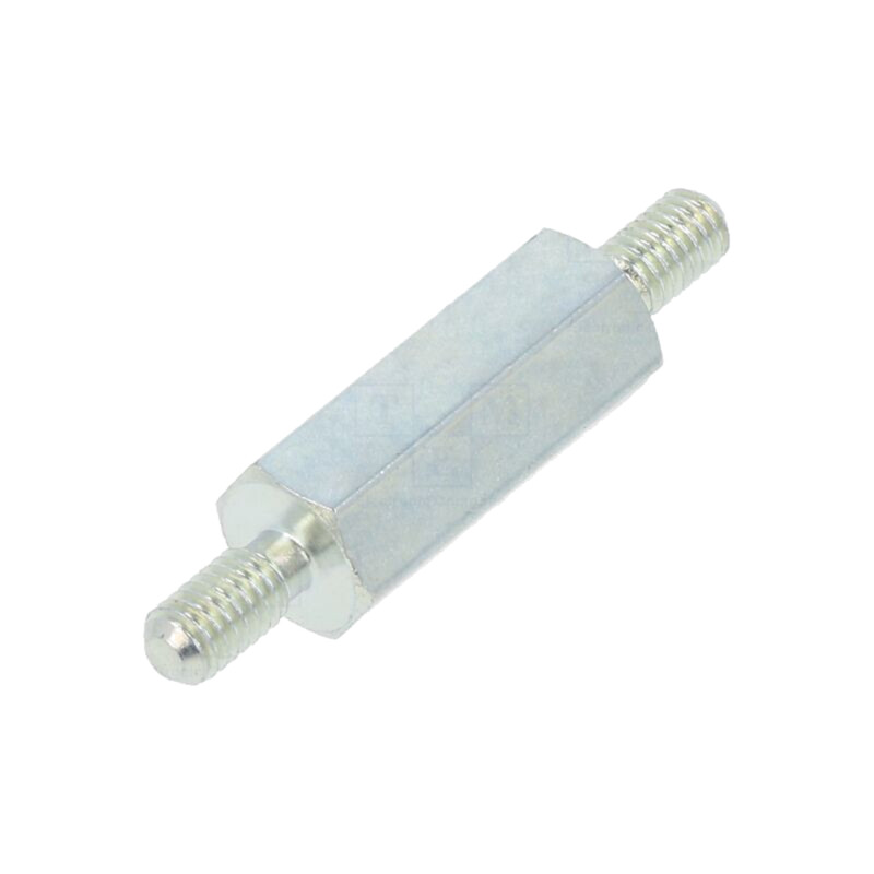 Piuliţă-distanţieră filetată; 15mm; Filet ext: M3; hexagonală Piuliţă-distanţieră filetată; 15mm; Filet ext: M3; hexagonală