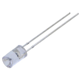 LED; 5mm; roşie; 100÷150mcd; 120°; Parte frontală: concav; 5VDC