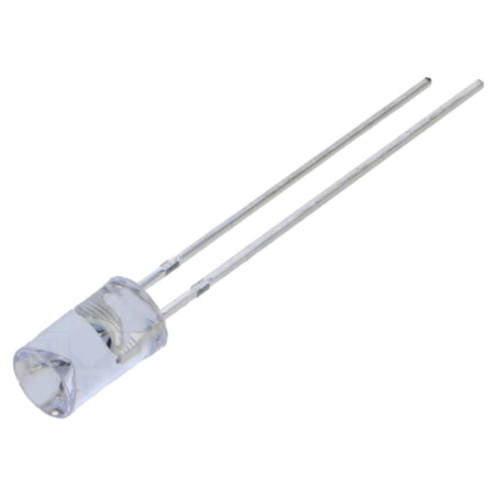 LED; 5mm; roşie; 100÷150mcd; 120°; Parte frontală: concav; 5VDC