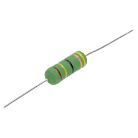 Rezistor: bobinat; de înaltă tensiune; THT; 15Ω; 3W; ±5%; 400ppm/°C