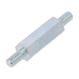 Piuliţă-distanţieră filetată; 15mm; Filet ext: M3; hexagonală