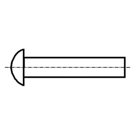 Diblu; cupru; Diam.nit: 4mm; Lung.nit: 10mm; BN 126; DIN 660