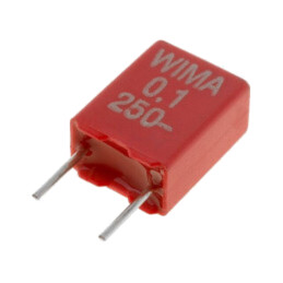 Condensator: cu poliester; 100nF; 160VAC; 250VDC; 5mm; ±10%; THT