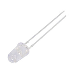LED; 5mm; galbenă; 18000÷22000mcd; 30°; Parte frontală: convex