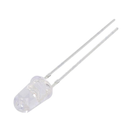 LED; 5mm; galbenă; 18000÷22000mcd; 30°; Parte frontală: convex