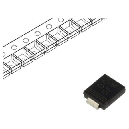 Diodă: TVS; 1,5kW; 33,3V; 31A; unidirecţională; SMC; rolă,bandă