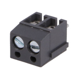 Regletă de conexiuni pt.PCB; în unghi 90°; 5mm; piste: 2; 2,5mm2