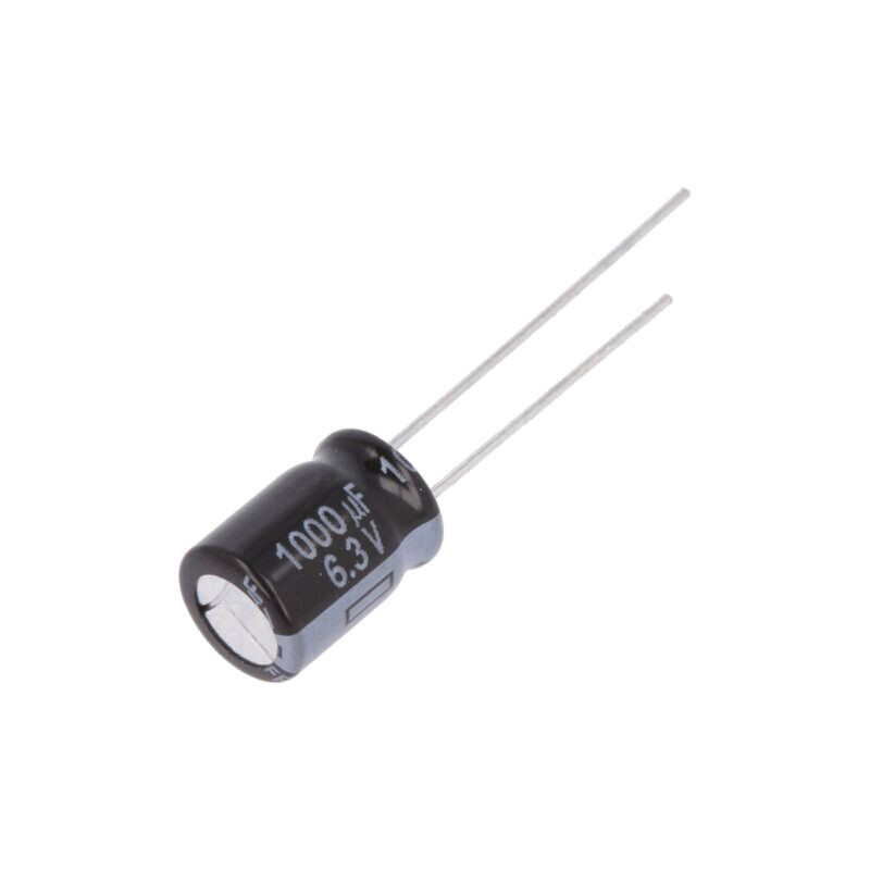 Condensator: electrolitic; low ESR; THT; 1000uF; 6,3VDC; Ø8x11,5mm