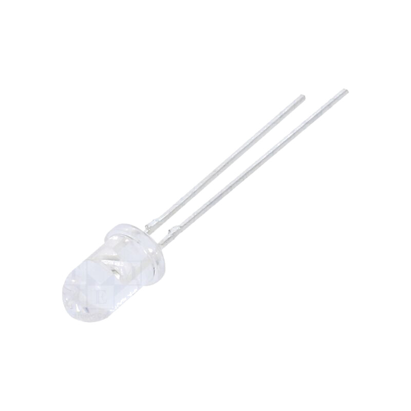 LED; 5mm; roşie; 8200÷32900mcd; 15°; Parte frontală: convex; 130mW