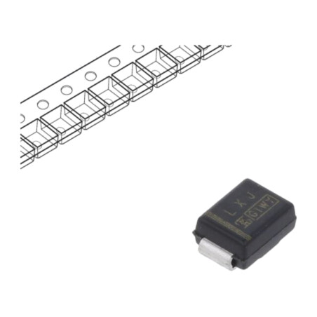 Diodă: TVS; 600W; 39V; 11,6A; unidirecţională; ±5%; SMB; rolă,bandă