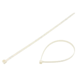 Colier de strângere; L: 380mm; W: 7,6mm; albă; poliamidă; 540N
