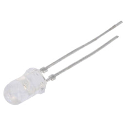 LED; 5mm; roşie; 3000÷12000mcd; 30°; Parte frontală: convex; 130mW