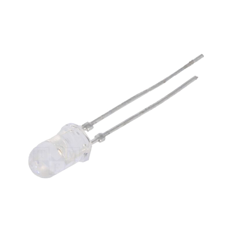 LED; 5mm; roşie; 3000÷12000mcd; 30°; Parte frontală: convex; 130mW LED; 5mm; roşie; 3000÷12000mcd; 30°; Parte frontală: convex; 130mW