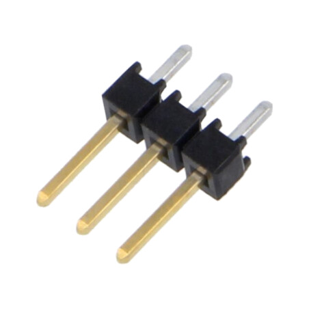 Conector: şiruri pini; şir pini; tată; PIN: 3; drept; 2,54mm; THT