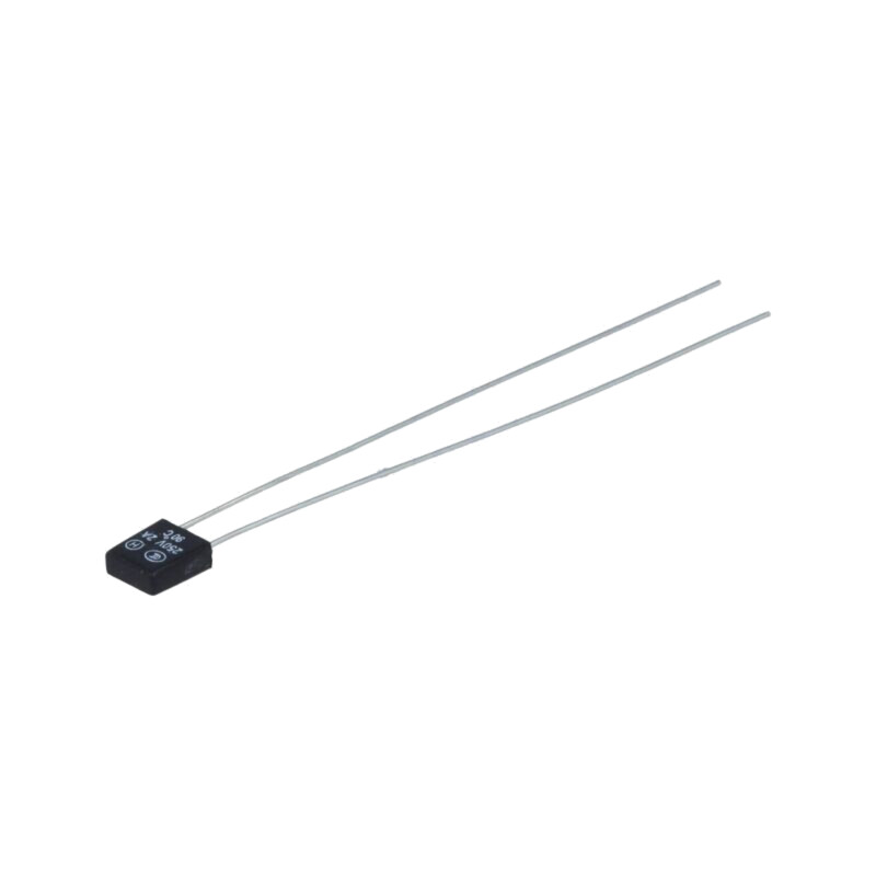 Siguranţă: termică; 2A; 6x6,5x2,8mm; 90°C; L55mm