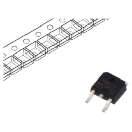 Tranzistor: P-MOSFET; unipolar; TO252
