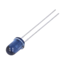 Emiţător IR; 5mm; 940nm; albastră,transparent; 15÷30mW; 20°; THT