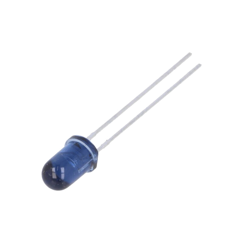 Emiţător IR; 5mm; 940nm; albastră,transparent; 15÷30mW; 20°; THT Emiţător IR; 5mm; 940nm; albastră,transparent; 15÷30mW; 20°; THT