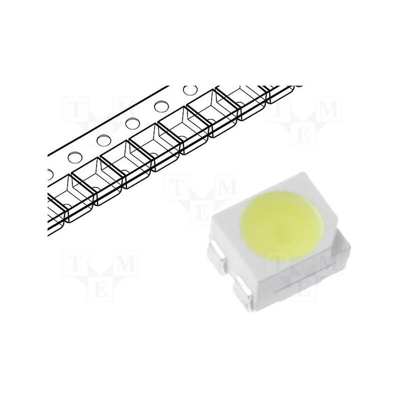 LED; SMD; 3528,PLCC2; albastru; 150mcd; 3,5x2,8x1,9mm; 120°; 20mA