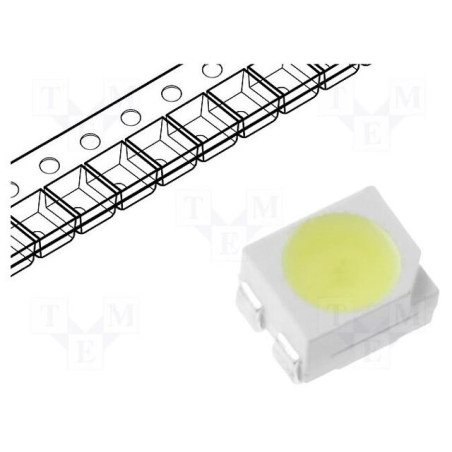 LED; SMD; 3528,PLCC2; albastru; 150mcd; 3,5x2,8x1,9mm; 120°; 20mA