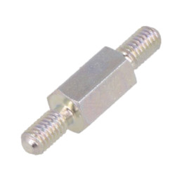 Piuliţă-distanţieră filetată; 8mm; Filet ext: M3; hexagonală