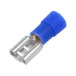 Terminal: plat; 6,3mm; 0,8mm; mamă; 1÷2,5mm2; crimpat; pe cablu