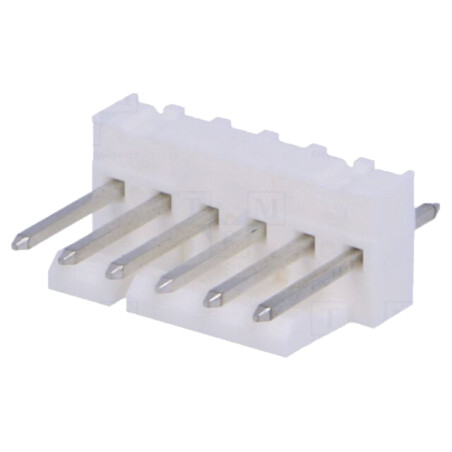 Conector: cablu-placă; soclu; tată; KK 254; 2,54mm; PIN: 6; THT; albă