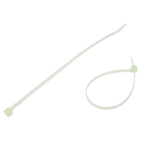 Colier de strângere; L: 200mm; W: 4,6mm; naturală; poliamidă; 225N