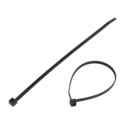 Colier de strângere; L: 200mm; W: 4,6mm; neagră; poliamidă; 225N