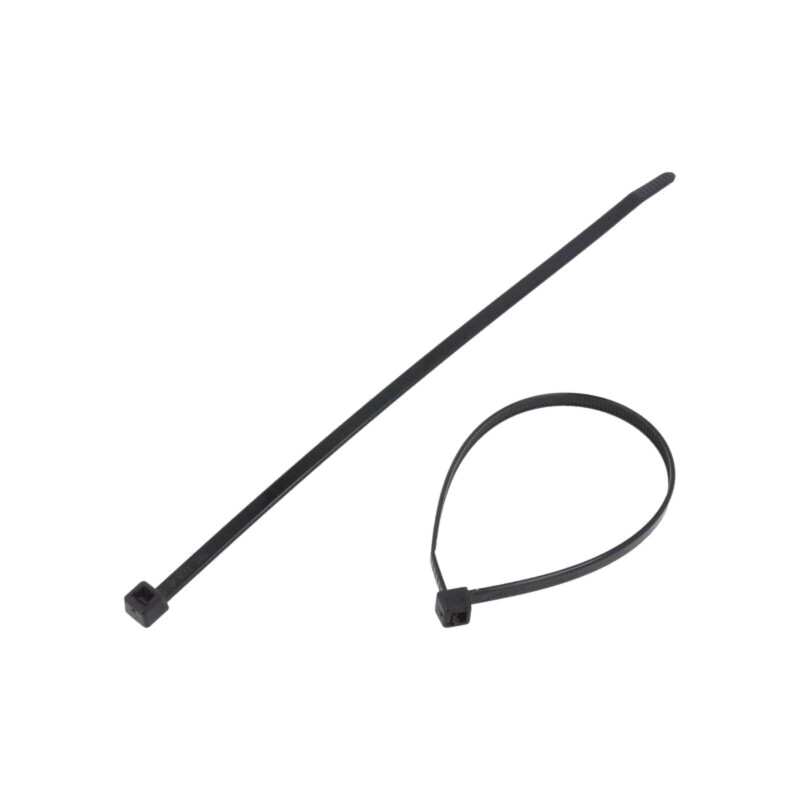 Colier de strângere; L: 200mm; W: 4,6mm; neagră; poliamidă; 225N Colier de strângere; L: 200mm; W: 4,6mm; neagră; poliamidă; 225N