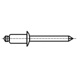 Diblu; aluminiu; Diam.nit: 4,8mm; Lung.nit: 11mm; BN 924; DIN 7337A
