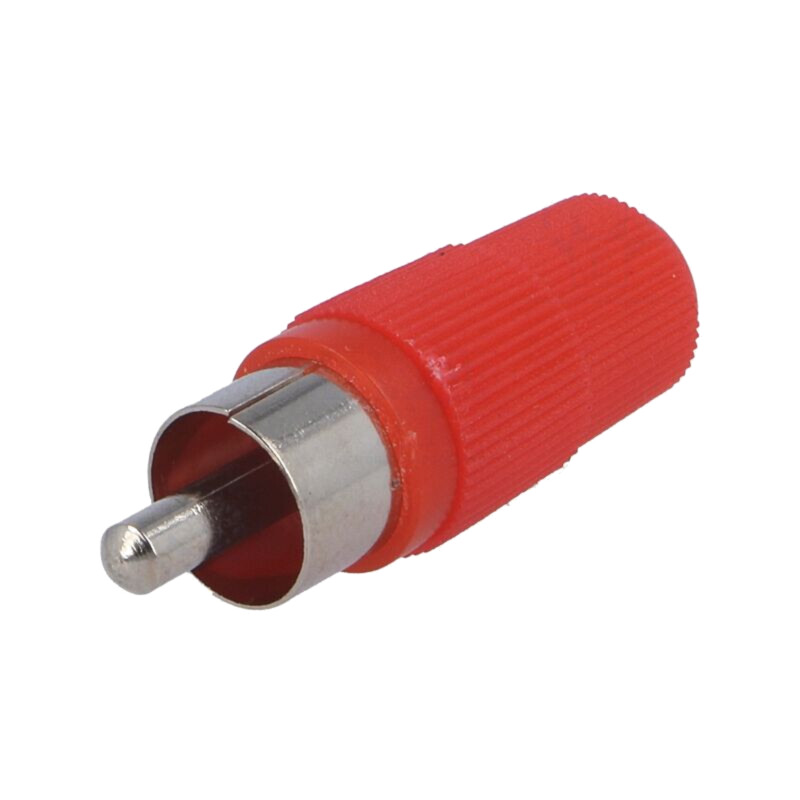 Conector: RCA; mufă; tată; drept; lipire; roşu; pe cablu Conector: RCA; mufă; tată; drept; lipire; roşu; pe cablu