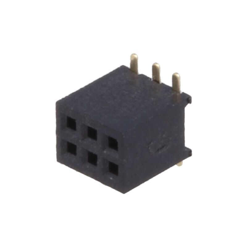 Conector: şiruri pini; soclu; mamă; PIN: 6; drept; 1,27mm; SMT; 2x3 Conector: şiruri pini; soclu; mamă; PIN: 6; drept; 1,27mm; SMT; 2x3