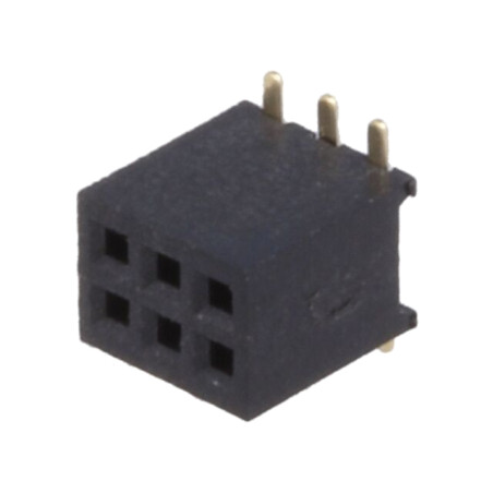 Conector: şiruri pini; soclu; mamă; PIN: 6; drept; 1,27mm; SMT; 2x3