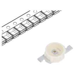LED; SMD; roşie; 15÷30mlm; 4,5÷9mcd; Ø2,1mm; 120°; 2mA; λd: 624÷636nm