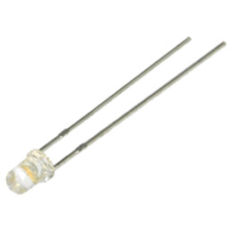 LED; 3mm; alb cald; 8000mcd; 30°; Parte frontală: convex; Nr.term: 2