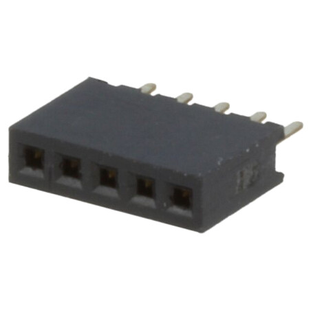 Conector: şiruri pini; soclu; mamă; PIN: 5; drept; 1,27mm; THT; 1x5