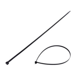 Colier de strângere; L: 550mm; W: 7,6mm; neagră; poliamidă; 533N