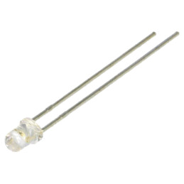 LED; 3mm; verde; 10000mcd; 20°; Parte frontală: convex; 2,8÷4VDC