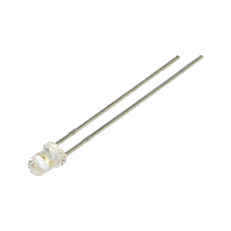 LED; 3mm; verde; 10000mcd; 20°; Parte frontală: convex; 2,8÷4VDC LED; 3mm; verde; 10000mcd; 20°; Parte frontală: convex; 2,8÷4VDC