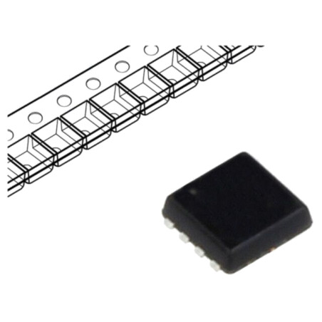 Tranzistor: N-MOSFET; unipolar; 30V; 24A; 9,5W; DFN3x3 EP