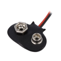 Conector 6F22; 6F22,6LR61; Nr.bat: 1; cabluri; 120mm