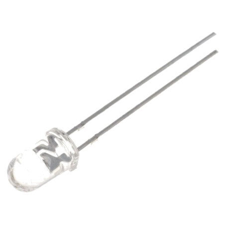 LED; 5mm; verde marin; 10000÷14400mcd; 20°; Parte frontală: convex
