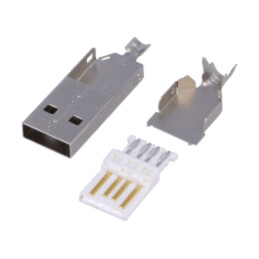 Conector: USB A; mufă; lipire
