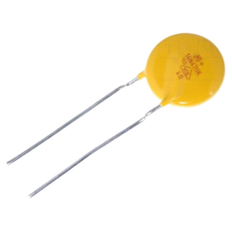 Varistor: oxid de metal; THT; 30VAC; 38VDC; 47V; ±10%; 1kA; 15J