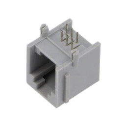 Conector: RJ12; soclu; PIN: 6; Dispunere: 6p6c; THT; în unghi 90°