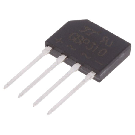 Punte redresoare: monofazat; Urmax: 1kV; If: 3A; Ifsm: 90A; plată