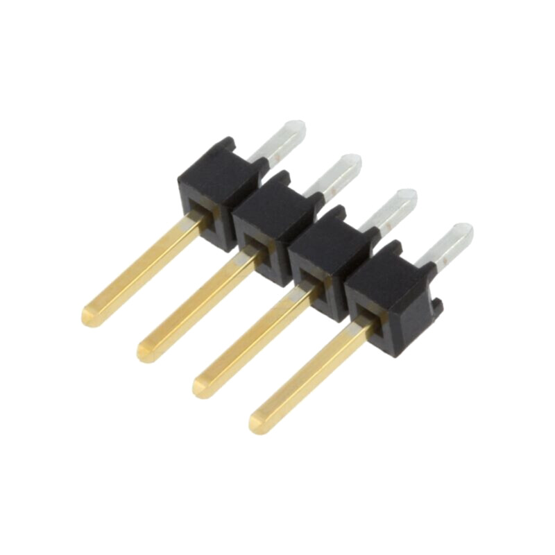Conector: şiruri pini; şir pini; tată; PIN: 4; drept; 2,54mm; THT